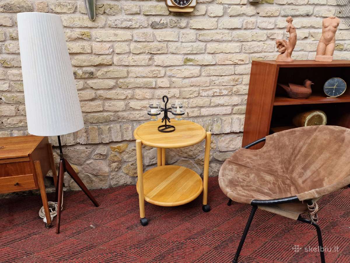 Vintažinis mid century zomšos fotelis"balloon" - nuotraukos Nr. 38