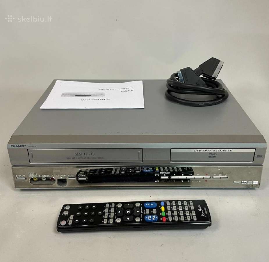 Sharp Dv-rw260s kombinuotas, įrašantis iš vhs įdvd - nuotraukos Nr. 2