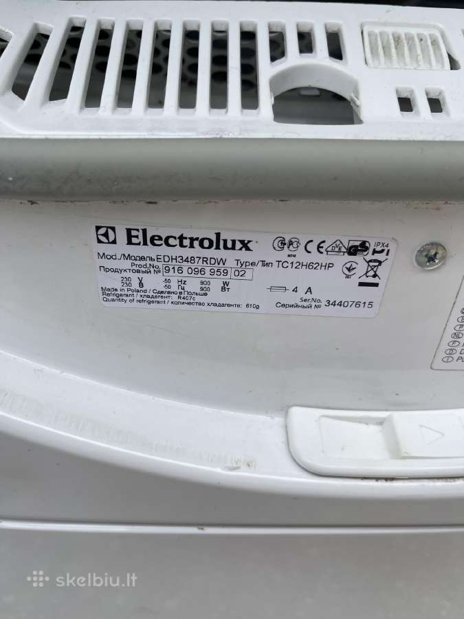 Džiovyklė Electrolux 8kg - nuotraukos Nr. 5