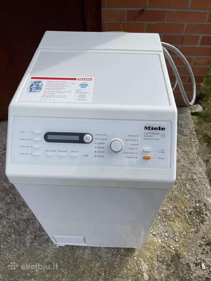 Siaura skalbimo mašina Miele 5,5kg - nuotraukos Nr. 2