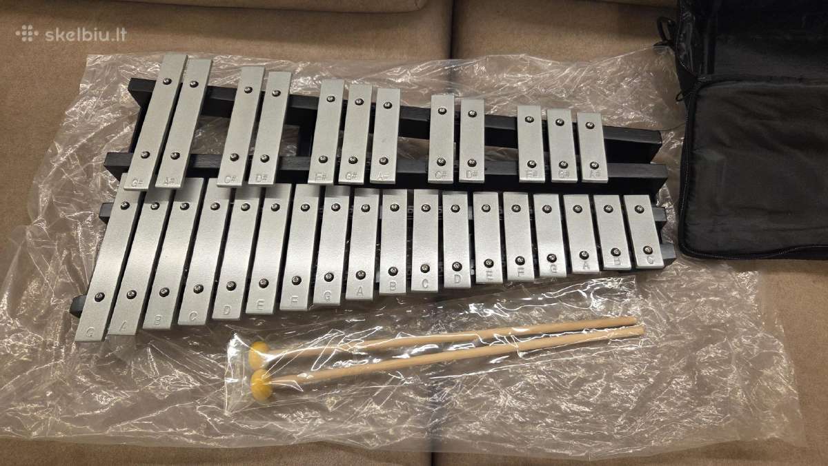 Chromatinis metalofonas Glockenspiel 30 natų