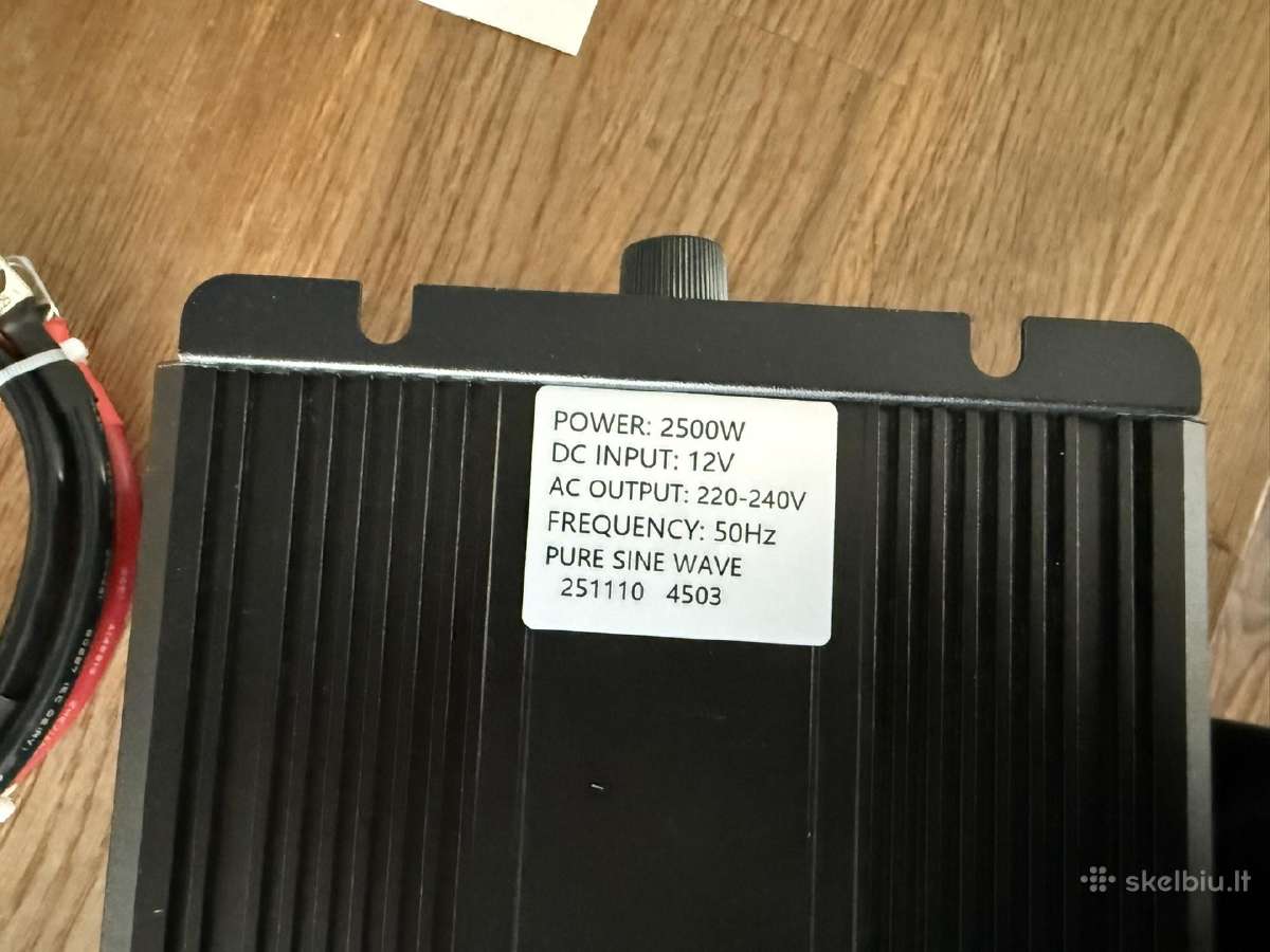 Įtampos keitiklis (inverteris) C 12v Ac 230v, - nuotraukos Nr. 4