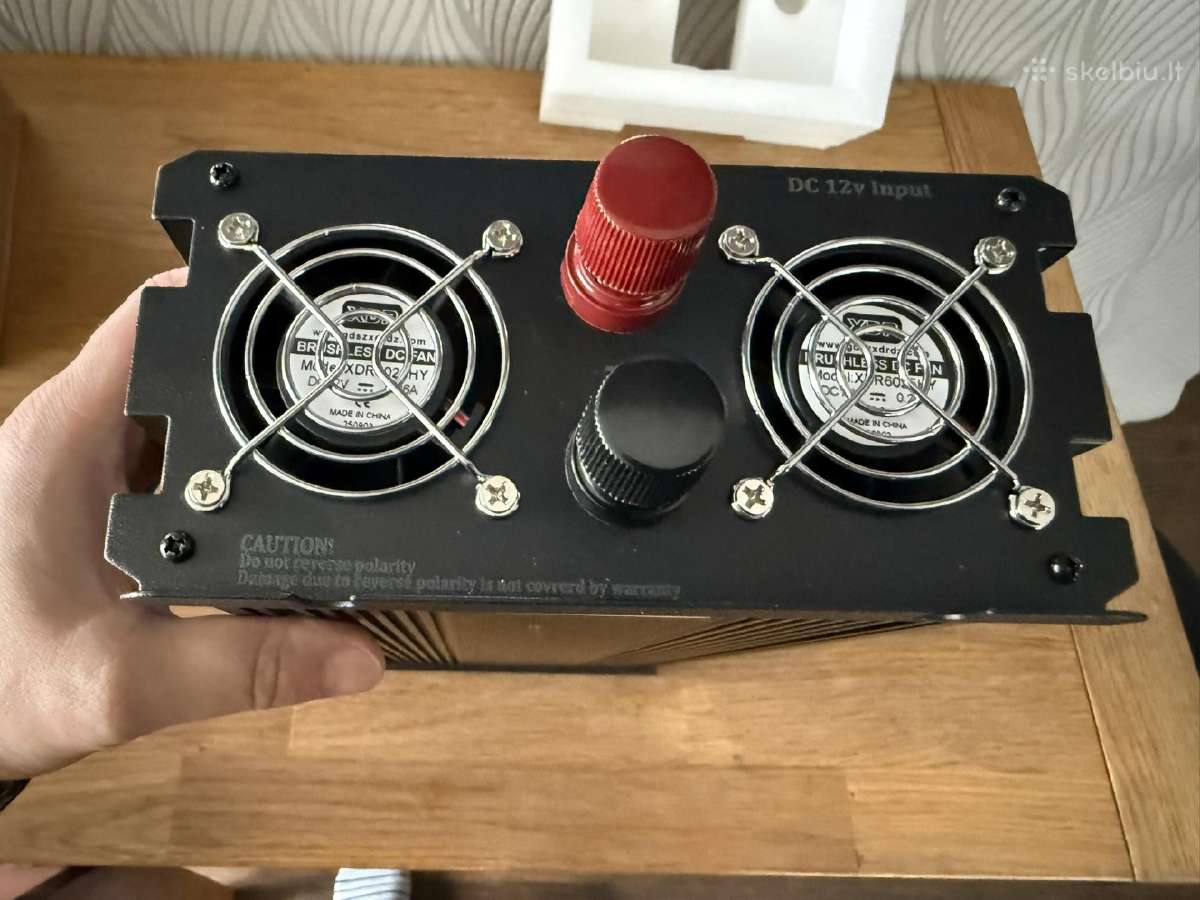 Įtampos keitiklis (inverteris) C 12v Ac 230v, - nuotraukos Nr. 5