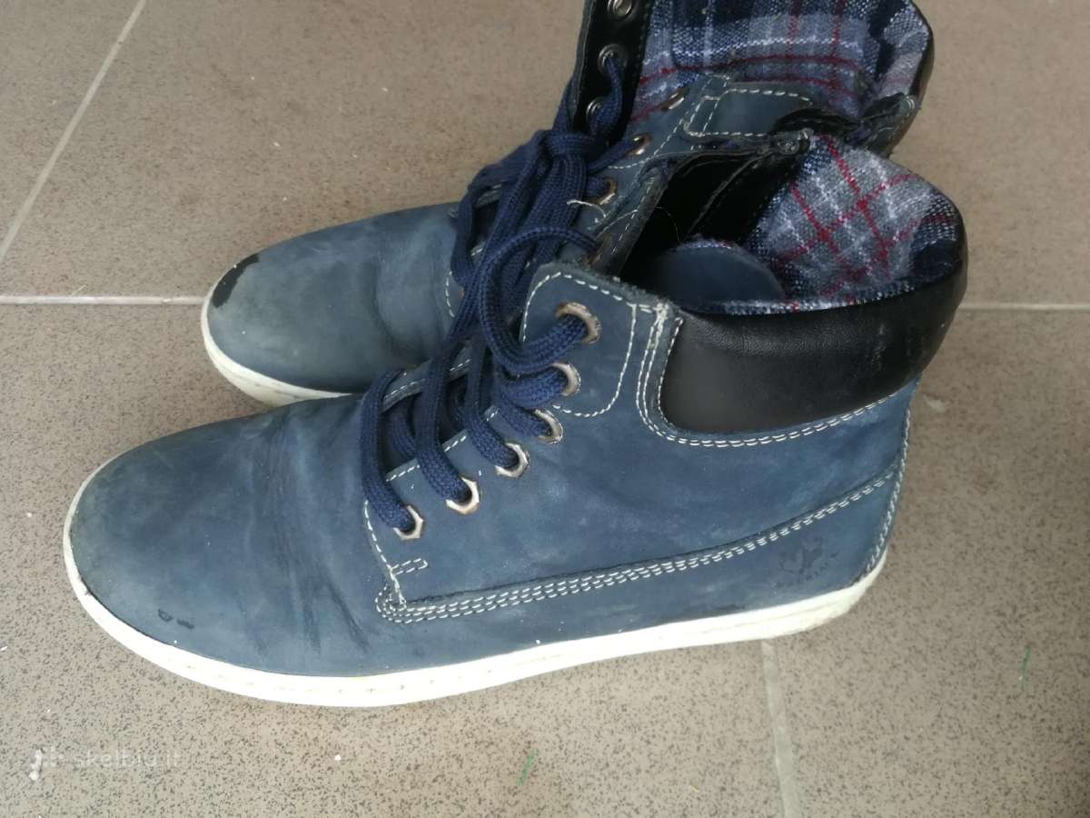 Vaikiški batai ant užtrauktuko odiniai