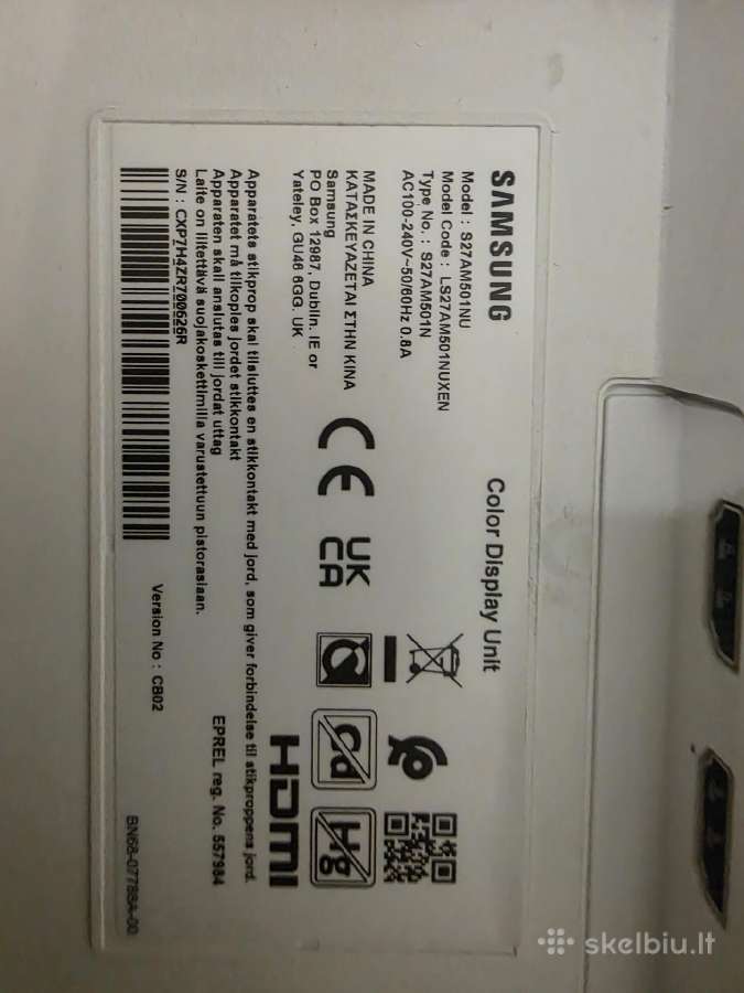 Samsung Smart Monitorius M5 27" (baltas) - nuotraukos Nr. 4