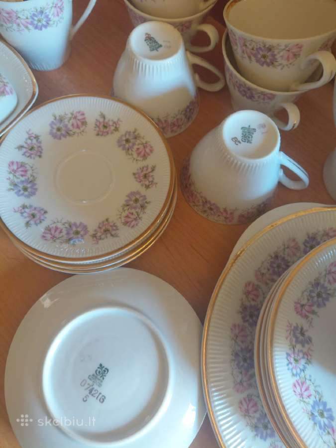 Senovinis porceleno servyzas arbatai - nuotraukos Nr. 3