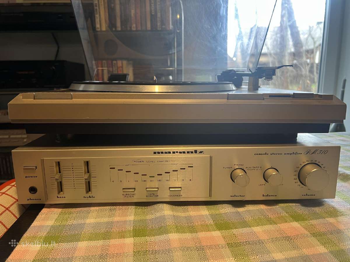 Marantz patefonas ir stiprintuvas - nuotraukos Nr. 2