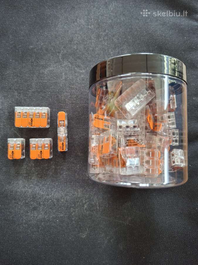 Atlenkiamos Wago jungtys, kompl. 45vnt