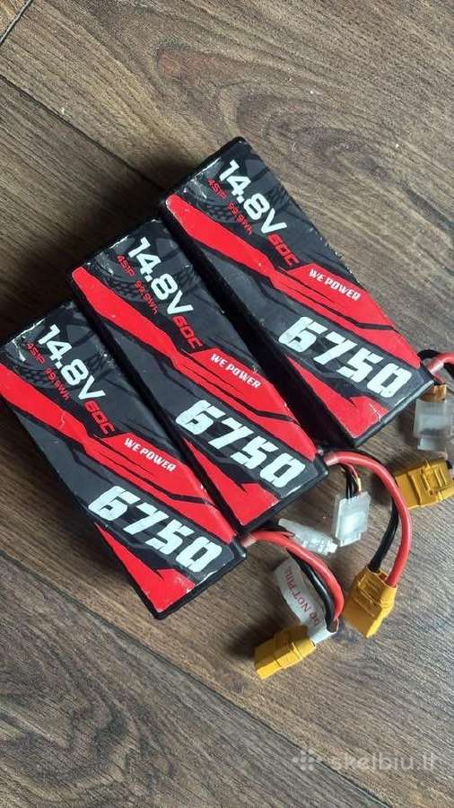 Mazai naudotos gens ace Lipo 6750mah 4S 60c bateri - nuotraukos Nr. 2