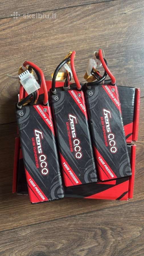 Mazai naudotos gens ace Lipo 6750mah 4S 60c bateri - nuotraukos Nr. 3
