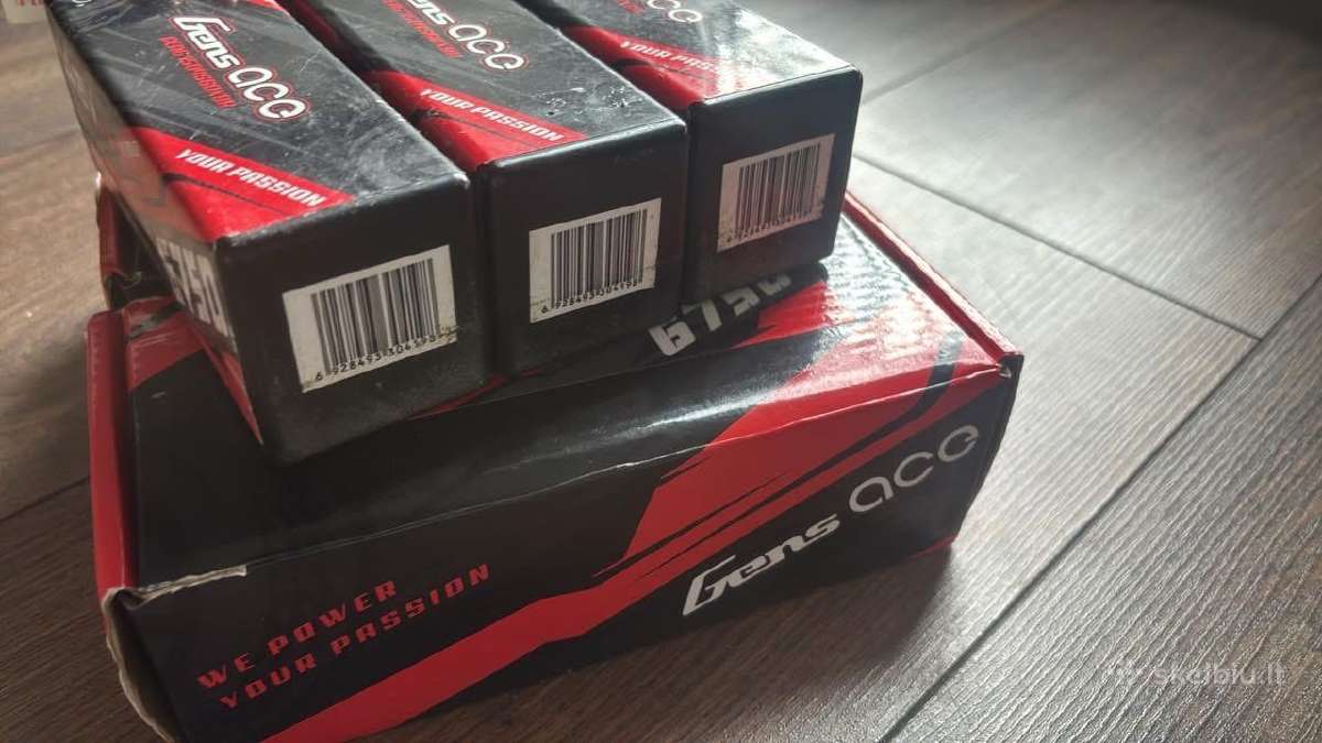 Mazai naudotos gens ace Lipo 6750mah 4S 60c bateri - nuotraukos Nr. 4
