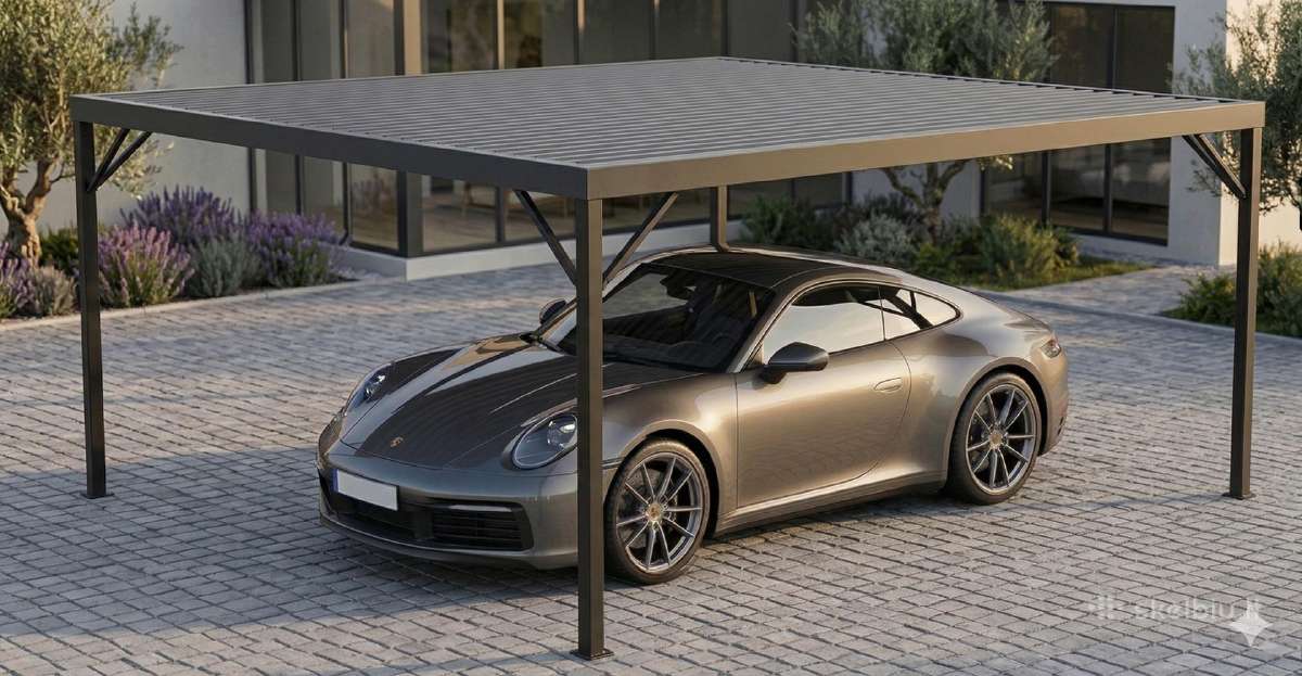 Automobilio stoginė 6m x 6m tik 3990 Eur.