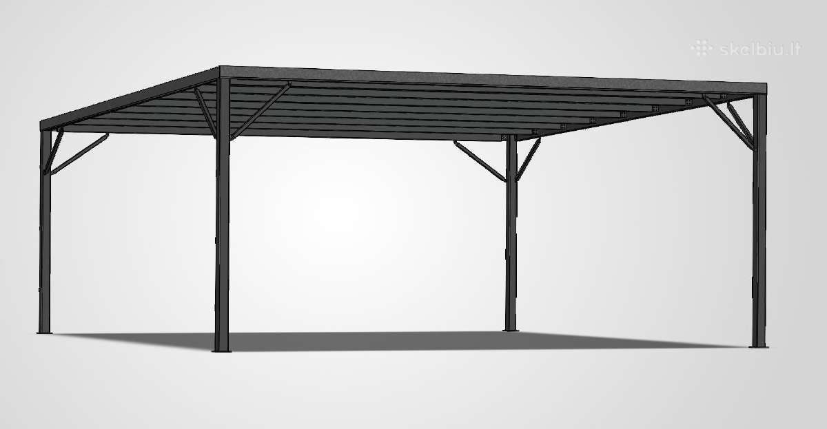 Automobilio stoginė 6m x 6m tik 3990 Eur. - nuotraukos Nr. 6