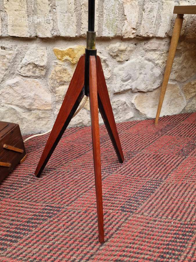 Vintažinis mid century tikmedžio toršeras - nuotraukos Nr. 2