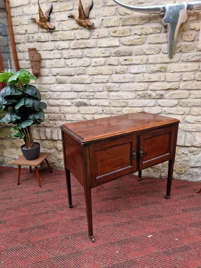Vintažinė raudonmedžio masyvo konsolė/spintelė - nuotraukos Nr. 24