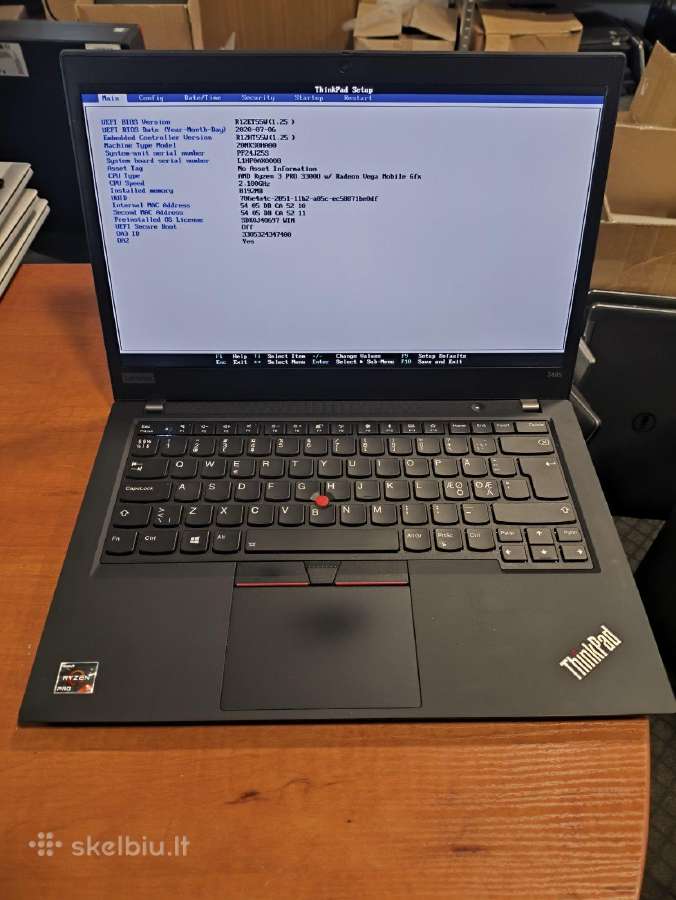 Thinkpad T495 14" Fhd Ips Ryzen 3 3300u 8gb 256gb