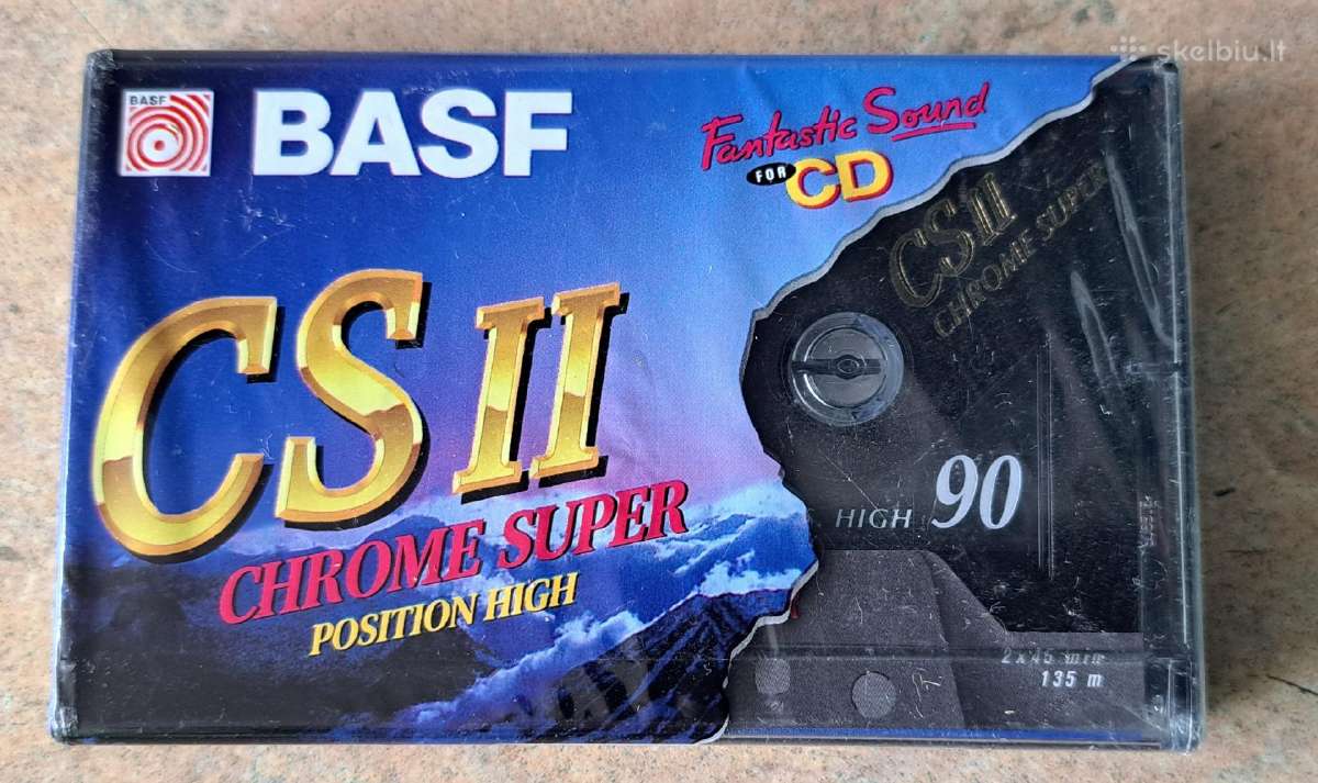 Garso kasetės Basf chrome.
