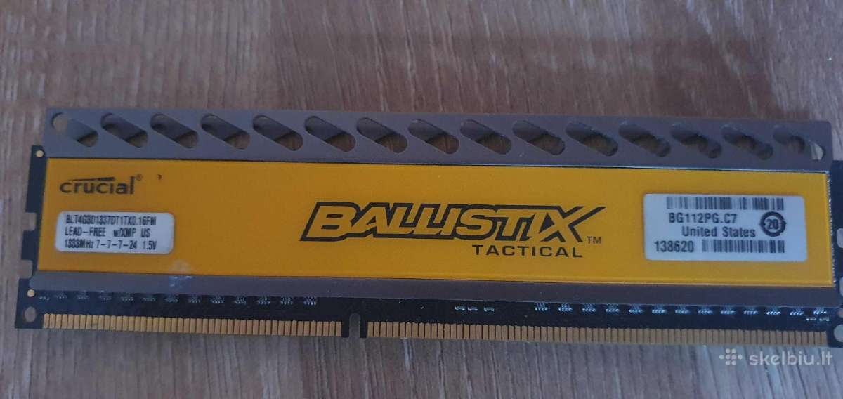 Ballistix Tactical Ddr3 4gb RAM