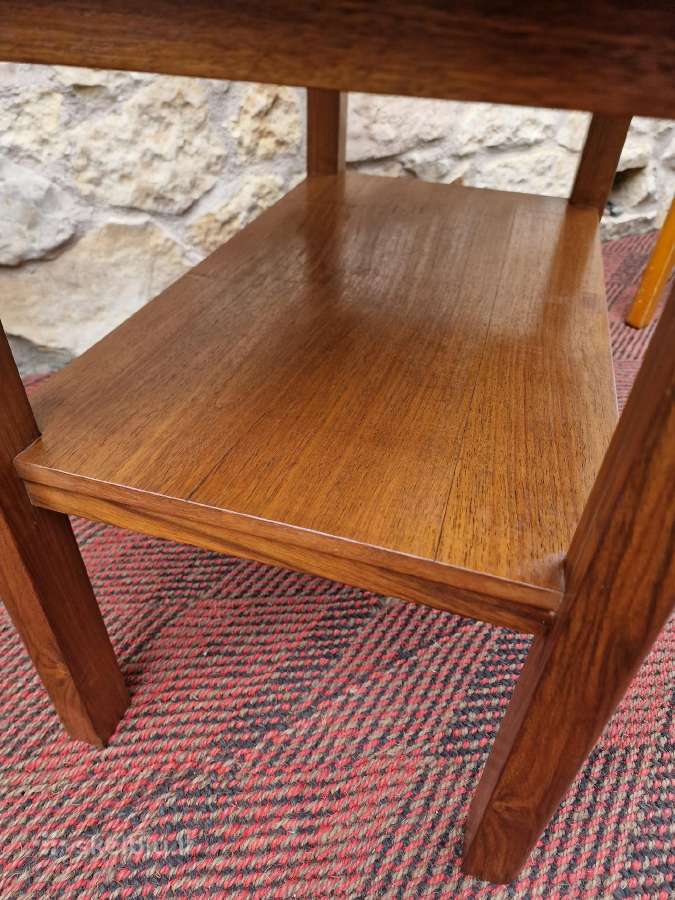 Vintažinis Art Deco riešutmedžio kavos staliukas - nuotraukos Nr. 6