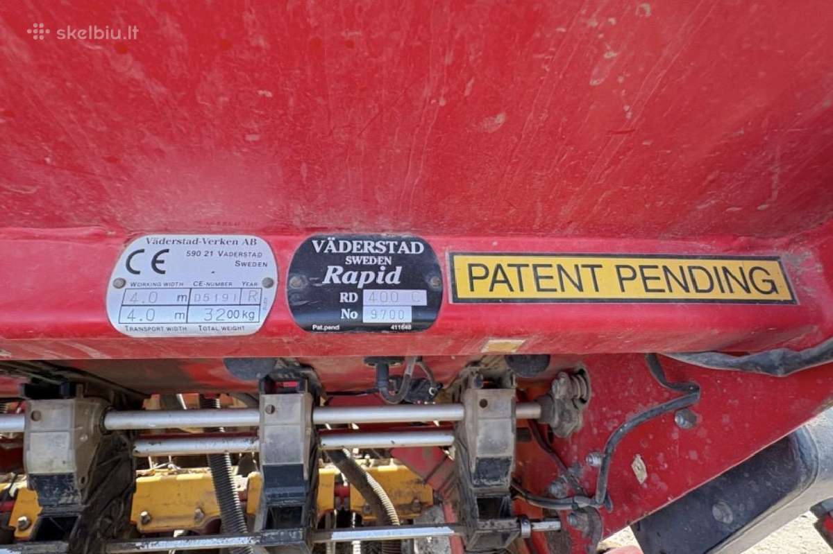 Vaderstad Super XL Rapid 400c Sėjamoji - nuotraukos Nr. 9