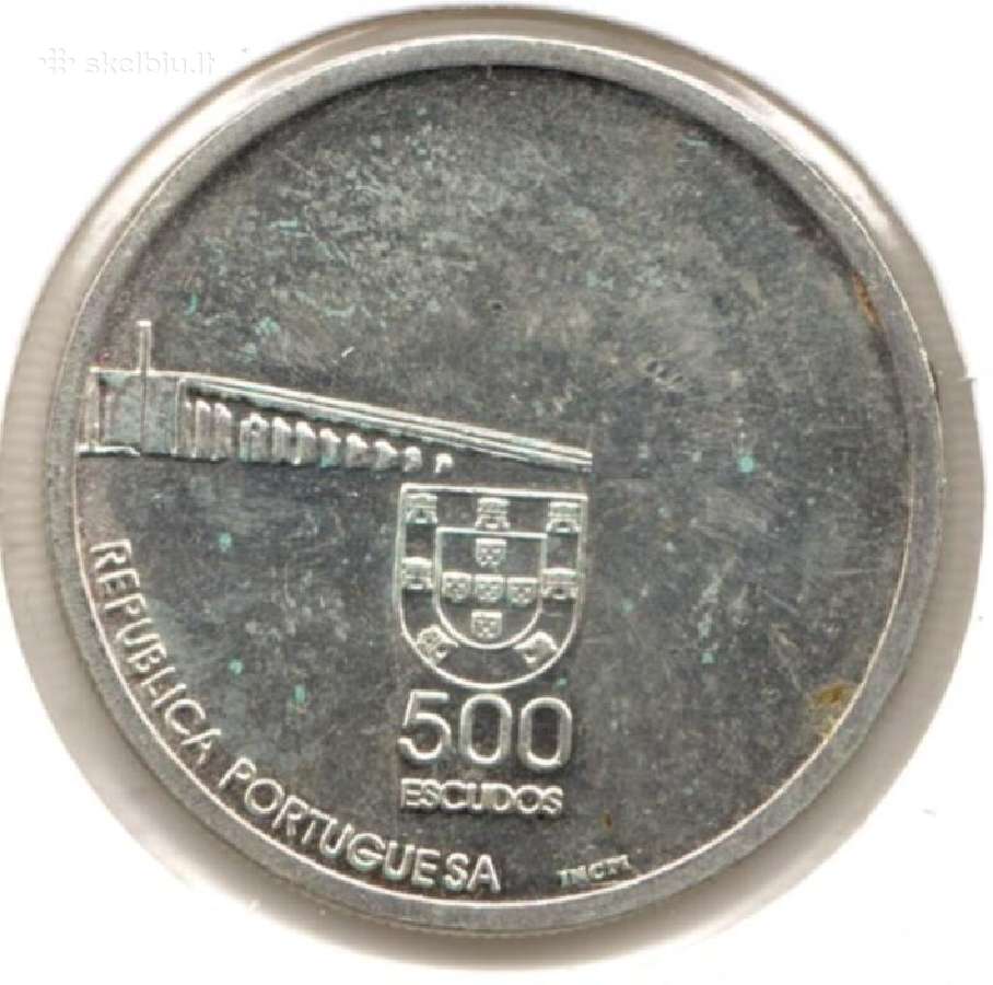 Portugalijos 500 escudu monetos - nuotraukos Nr. 4