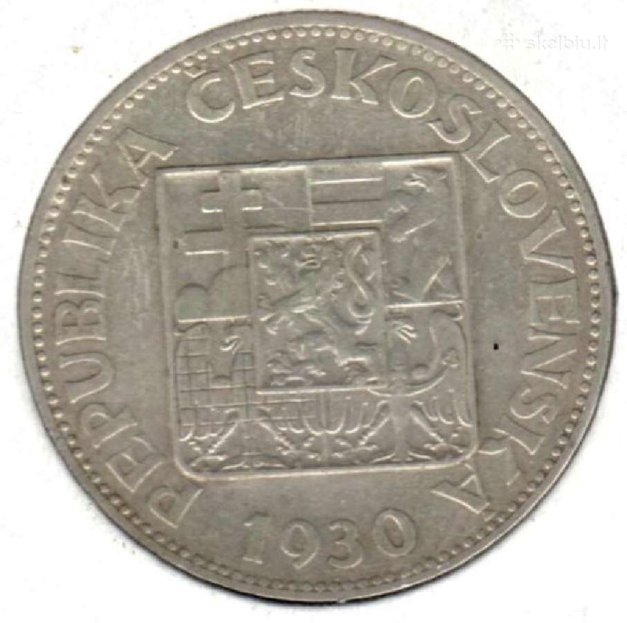 Cekoslovakija 10 korun 1930 km15 - nuotraukos Nr. 2
