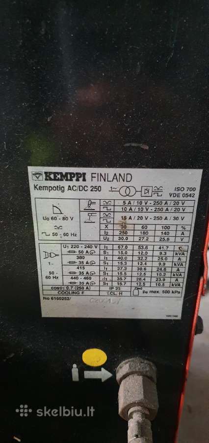 Aliuminio virinimo aparatas Kemppi - nuotraukos Nr. 8