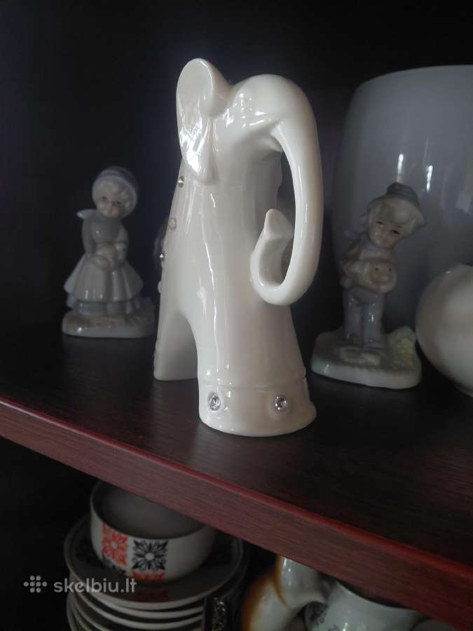 Baltas porceleninis drambliukas - nuotraukos Nr. 3
