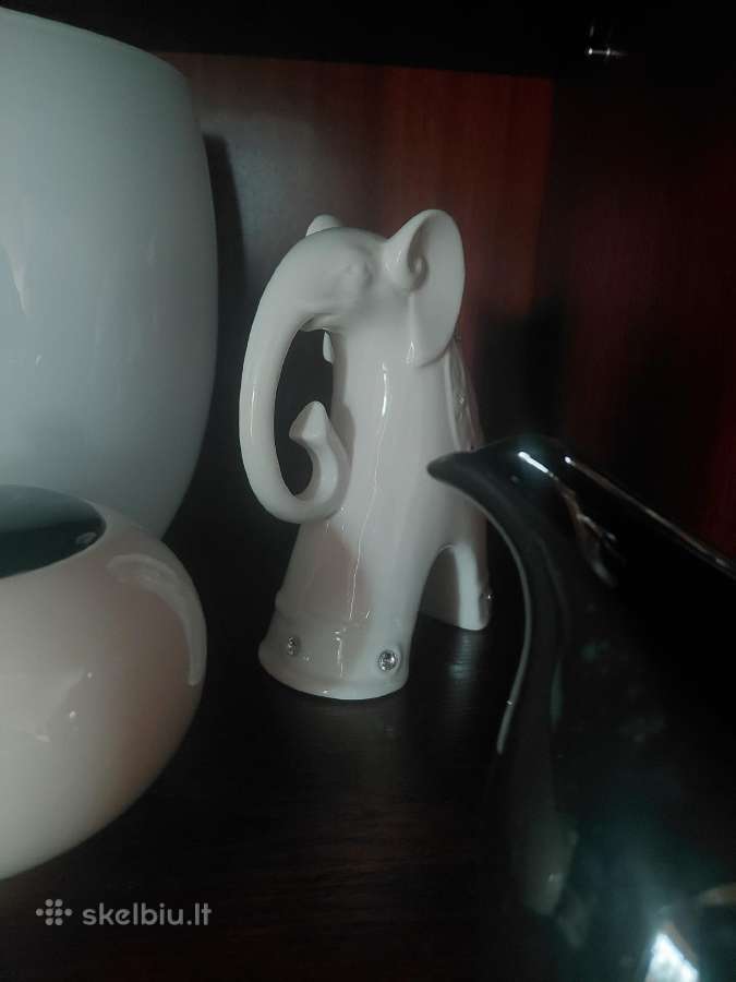 Baltas porceleninis drambliukas - nuotraukos Nr. 4