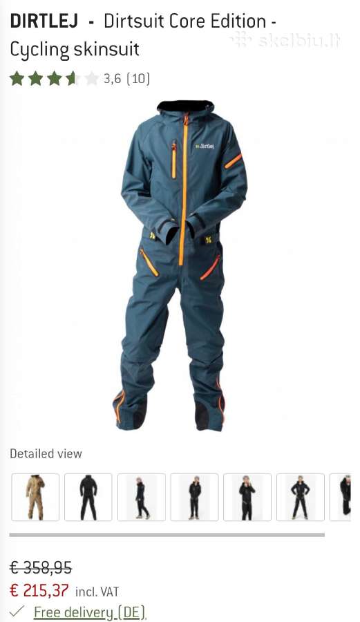 Dirtlej Dirtsuit core edition XL size