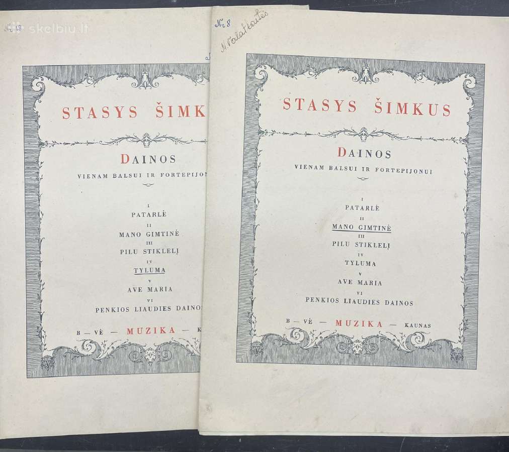 S.šimkaus muzikos natos