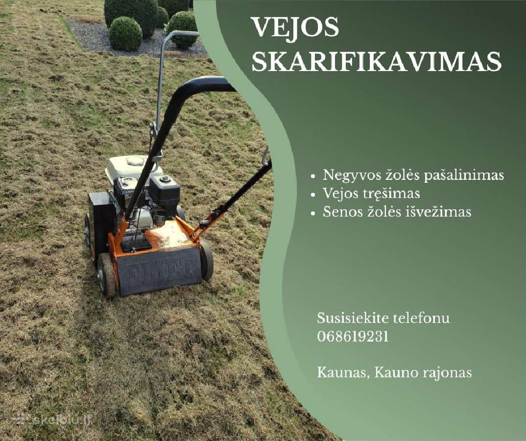 Kultivatoriaus -žemės frezos,aeratoriaus nuoma - nuotraukos Nr. 10