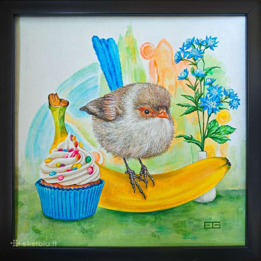 Originalus tapybos darbas akrilu 28x28