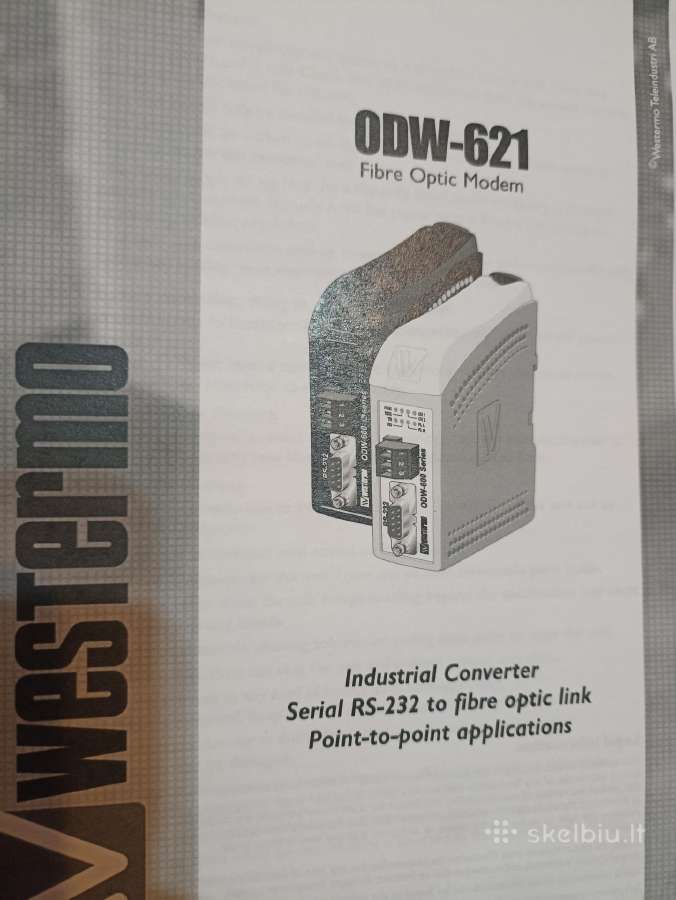 Westermo RS-232 į optiką keitiklis - nuotraukos Nr. 4