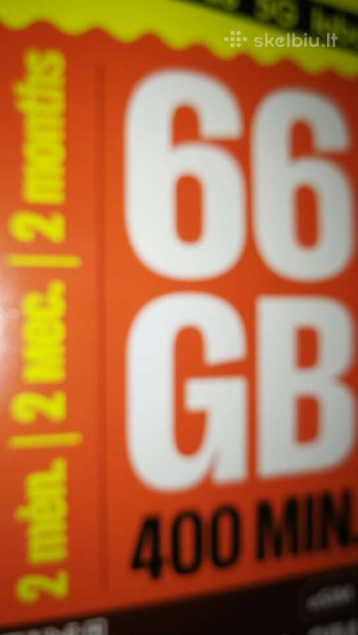 Sim kortelė. Geras planas. Gražus telefono numeris - nuotraukos Nr. 2