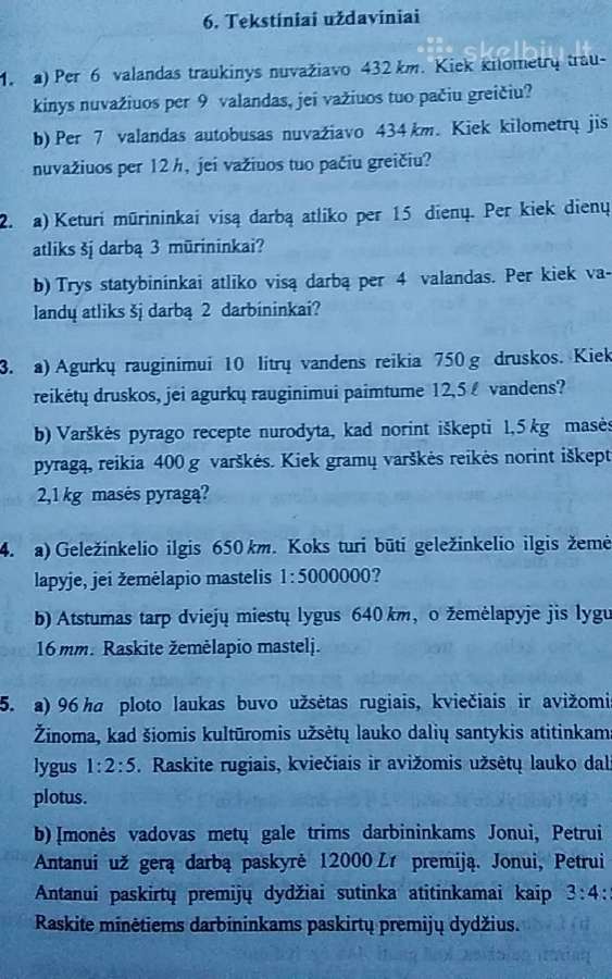Matematikos kurso teminio kartojimo užduotys - nuotraukos Nr. 6
