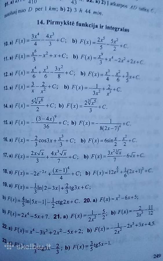 Matematikos kurso teminio kartojimo užduotys - nuotraukos Nr. 8