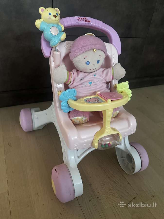 Dovanojam Fisher Price stumduką ir vežimėlį lėlei