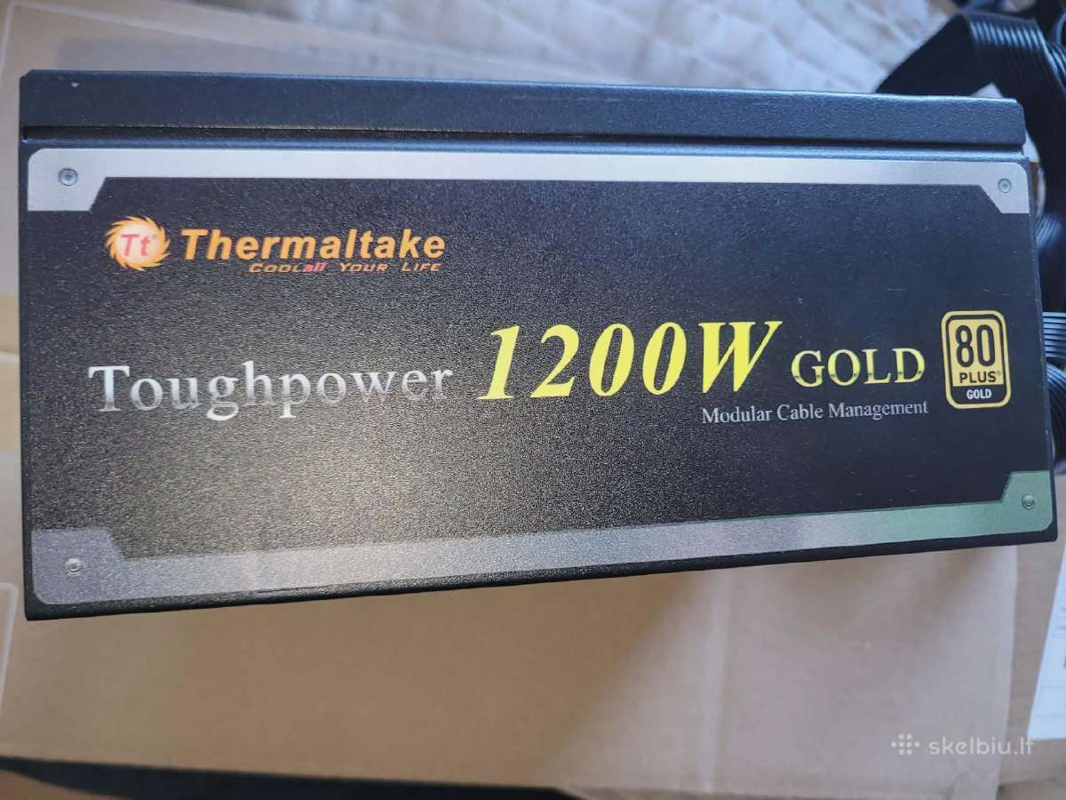 Maitinimo Blokas. thermaltake toughpower 1200w gol