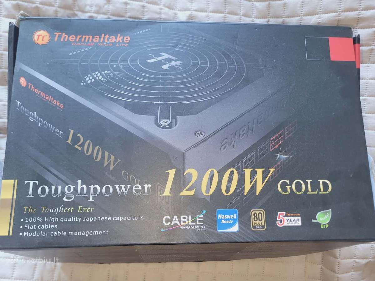 Maitinimo Blokas. thermaltake toughpower 1200w gol - nuotraukos Nr. 3