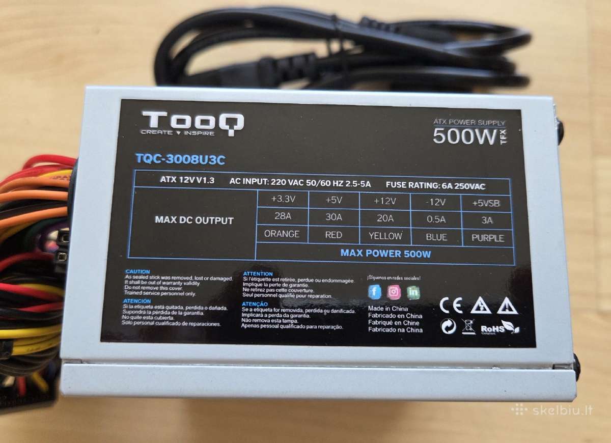 Sfx 500w Psu - nuotraukos Nr. 2