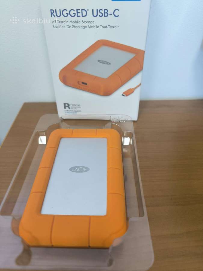 Išorinio disko dėžutė Lacie Rugged Usb-c