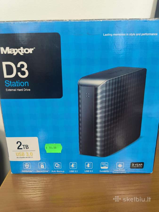 Naudota Maxtor D3 Station HDD išorinė dėžutė