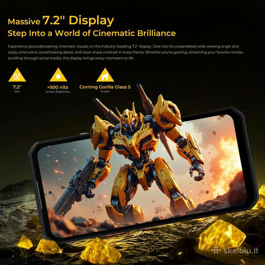Oukitel Wp60 – 5G, 10000 mah, 108 Mp, Eu, Nauji - nuotraukos Nr. 7