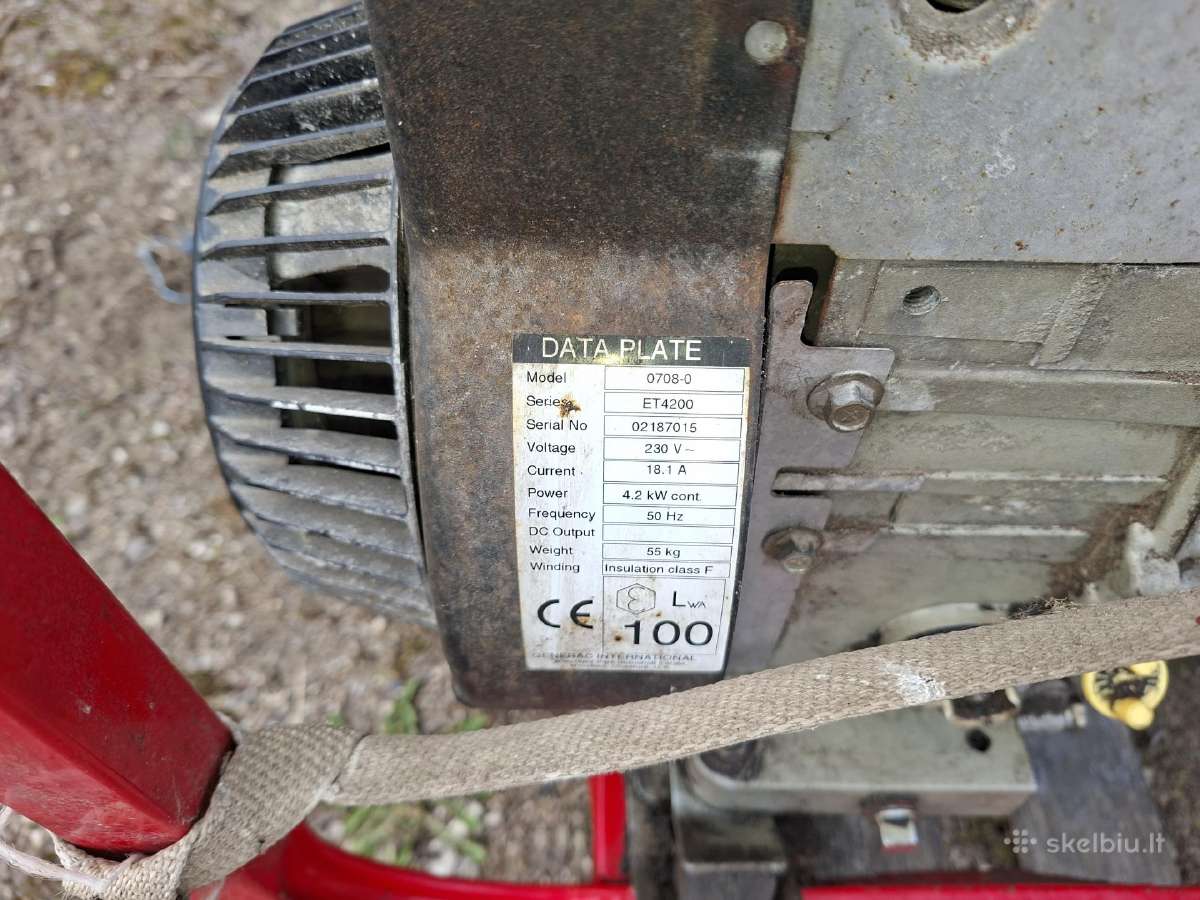 Vokiškas benzininis generatorius 3kw - nuotraukos Nr. 5