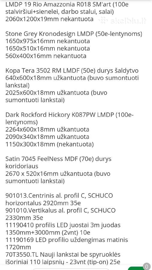 Lmdp-stalviršis,mdf+lmdf-durys,lmdp/lmdf-lentynoms - nuotraukos Nr. 2
