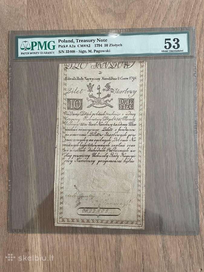 Pirmieji Lietuvos-lenkijos 1794 sukilimo pinigai - nuotraukos Nr. 4