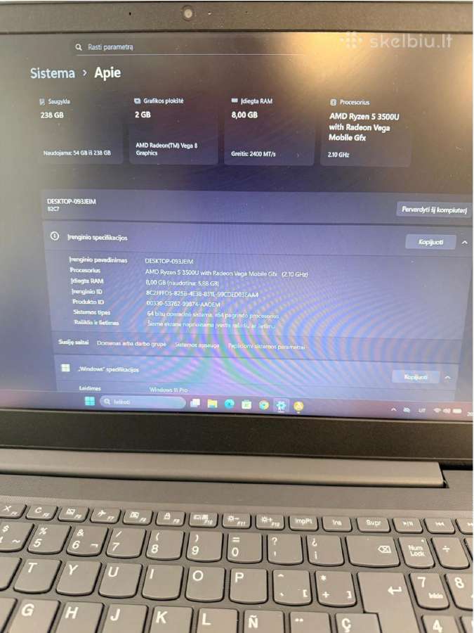 Lenovo V15 + 3 mėn. garantija - nuotraukos Nr. 7