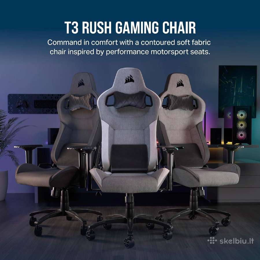 Corsair T3 - Žaidimų ergonominė kėdė