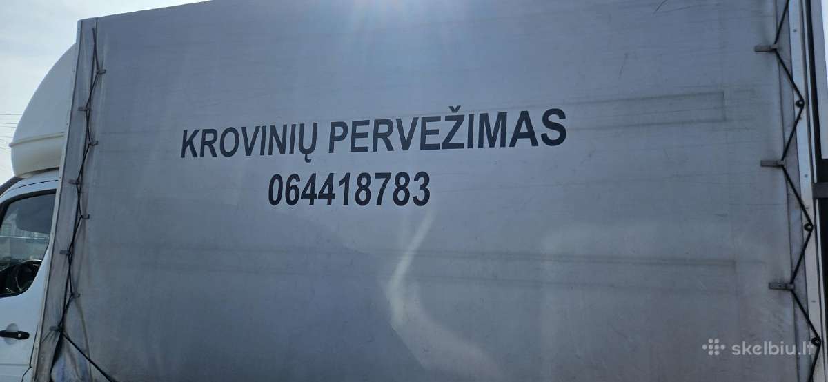 Vandens pristatymas-atvezimas, kroviniu pervezimas
